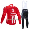 Radbekleidung Radtrikot Langarm + Lang Trägerhose 2020 Team Sunweb N001